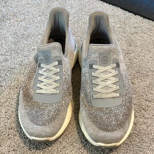 Peter Millar Gray Knit Sneakers